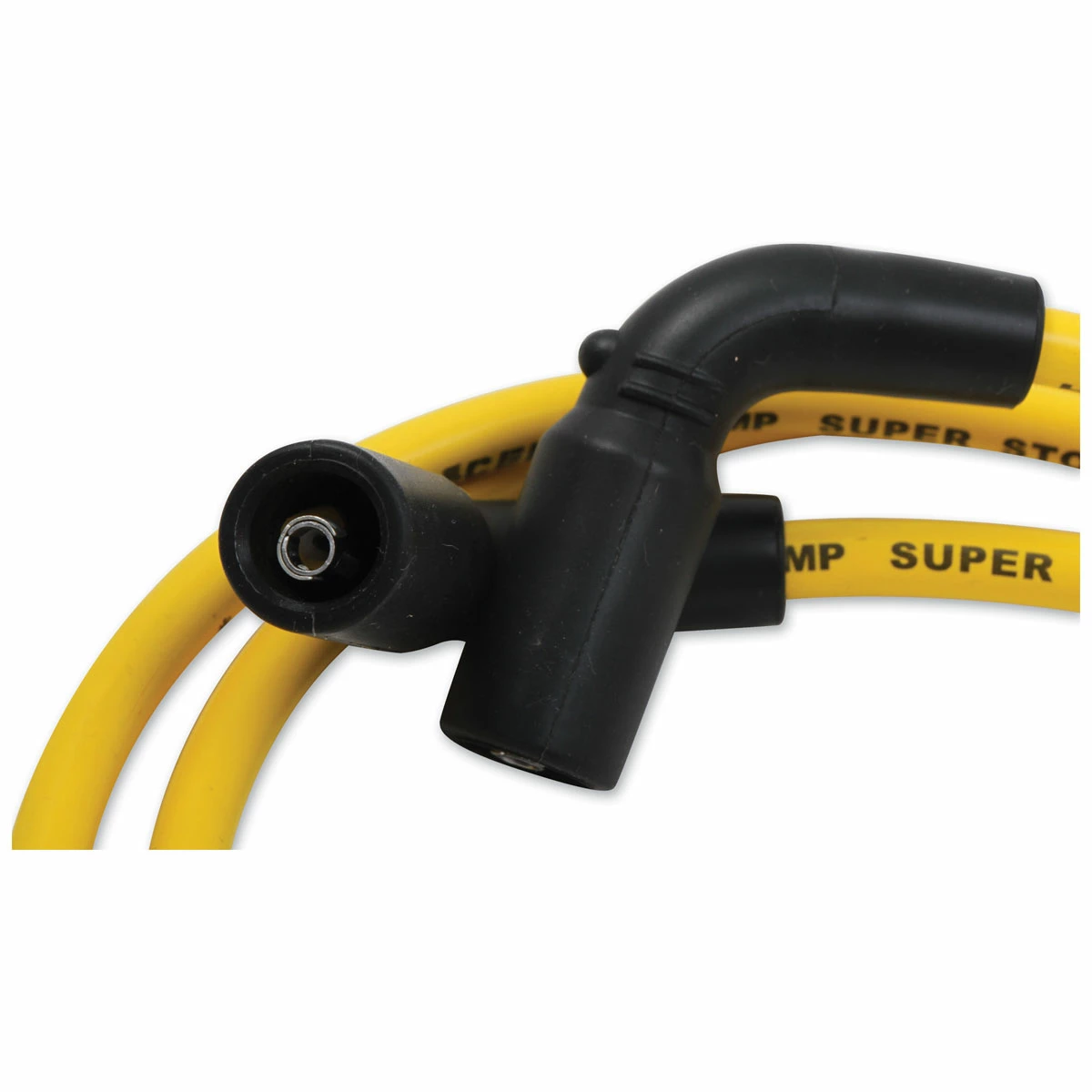 ACCEL Yellow S/S 8mm Spiral Core Wire Set 4 ACCEL Yellow S/S 8mm Spiral Core Wire Set - Image 2