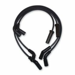 Sumax Black With Blue Tracer Braided Cloth Spark Plug Wire Set