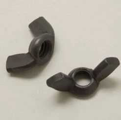 V-Twin Manufacturing Black Battery Top Cover Wing Nuts