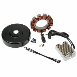 Drag Specialties Heavy-Duty 32A Charging Kit With Chrome Regulator