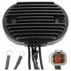 Drag Specialties Premium Voltage Black Regulator