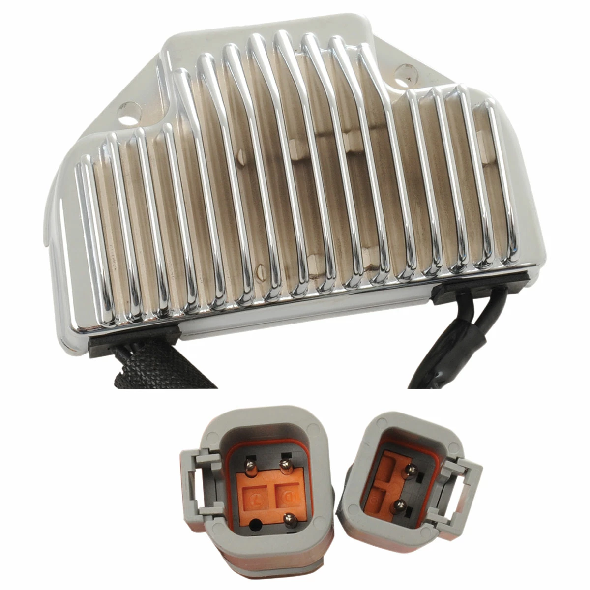 Drag Specialties Premium Voltage Chrome Regulator 3 Drag Specialties Premium Voltage Chrome Regulator