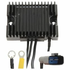 Drag Specialties Premium Voltage Black Regulator