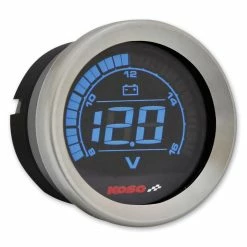 Koso 2" Chrome Voltmeter Gauge